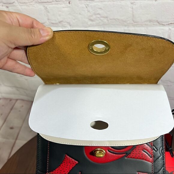 COACH Disney Mickey Mouse X Keith Haring Madison Shoulder Bag 19 Collectors edit - Picture 9 of 15